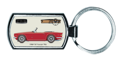 Triumph TR6 1969-76 (wire wheels) Keyring 4